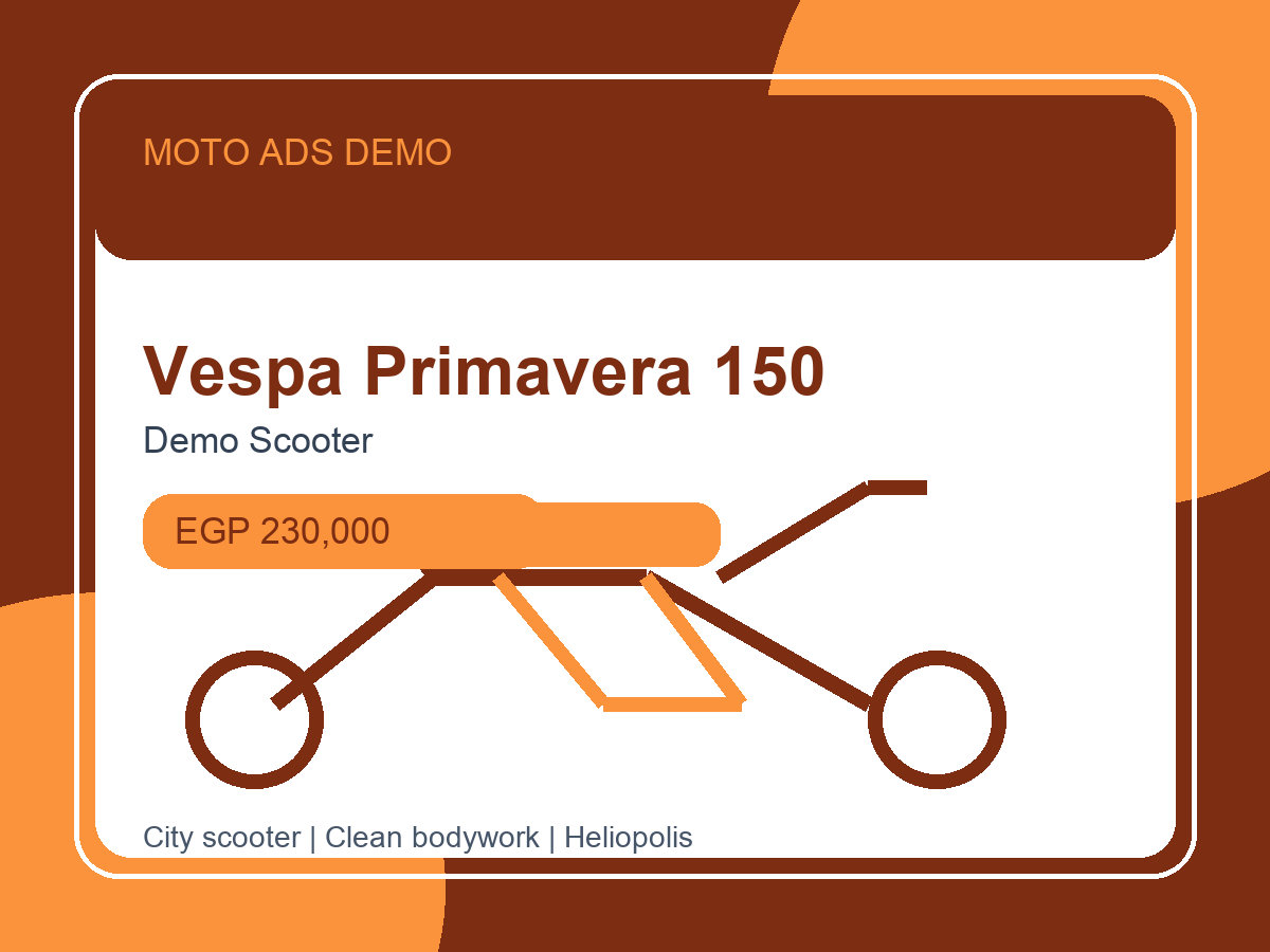 vespa primavera 150 demo scooter