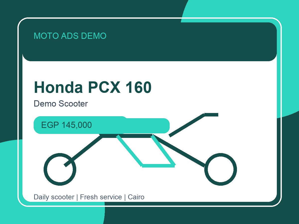 honda pcx 160 demo scooter